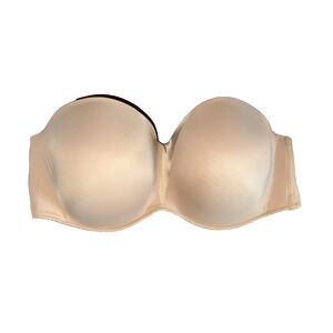 Soma Stunning Starlet Strapless Bra 44DDD Nude Push-Up Underwire Plus Size